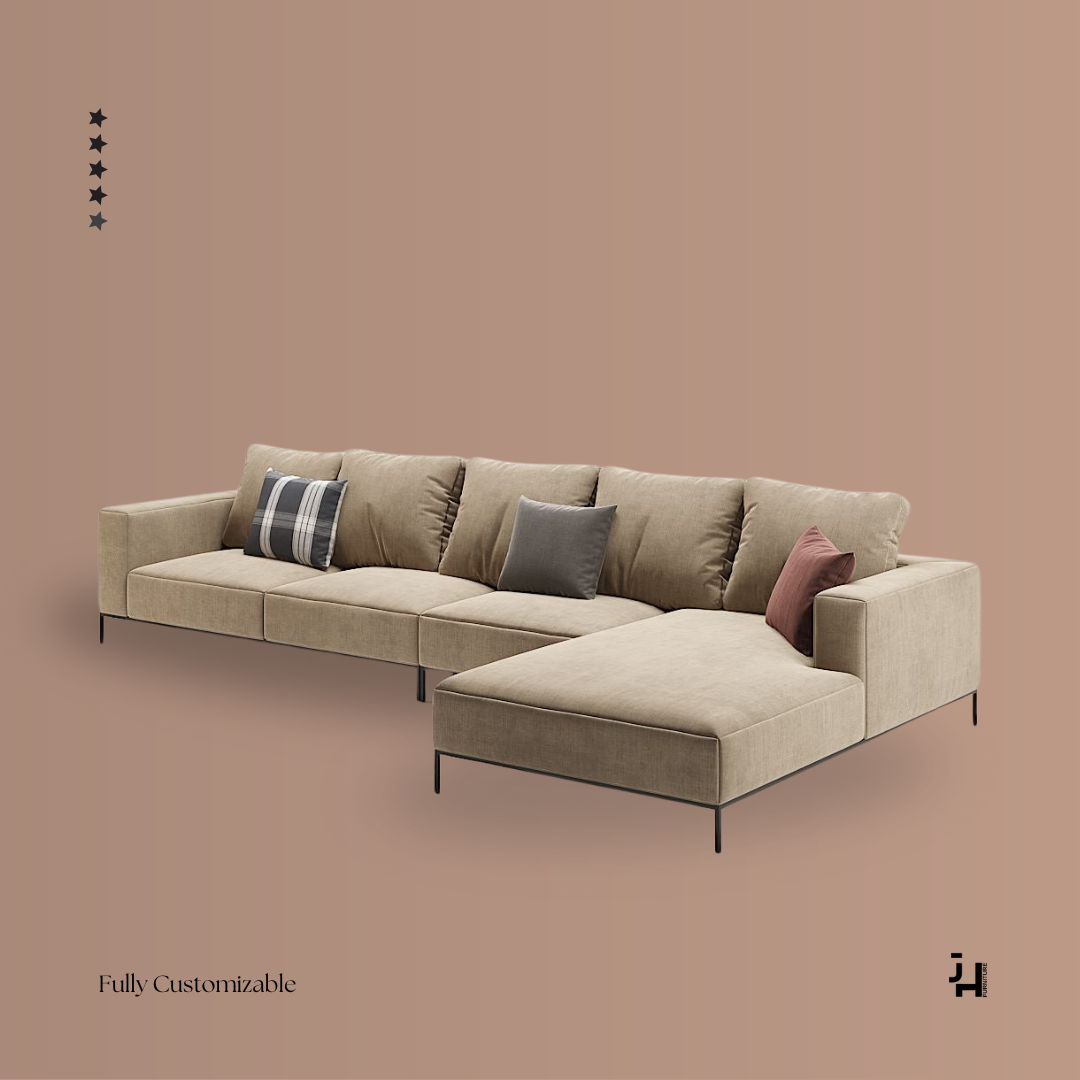 London Lush L-Shaped Couch